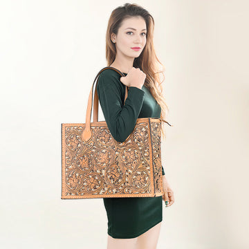 American Darling Tote Hand Tooled Genuine Leather Western Women Bag Handbag Purse | Travel Bags